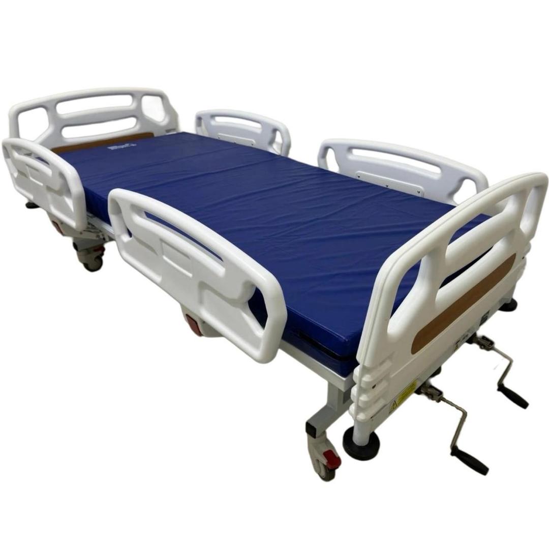 Cama hospitalar MA manual dois movimentos grade retratil